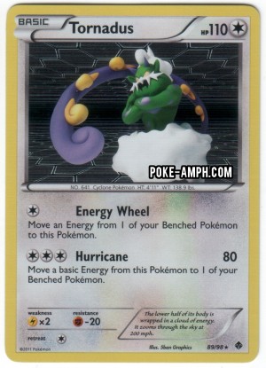 89/98 Tornadus Emerging Powers TCG Scan