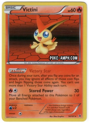 14/101 Victini Noble Victories TCG Scan