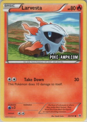 20/101 Larvesta Noble Victories TCG Scan