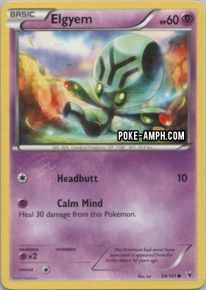 54/101 Elgyem Noble Victories TCG Scan