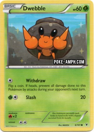6/101 Dwebble Noble Victories TCG Scan