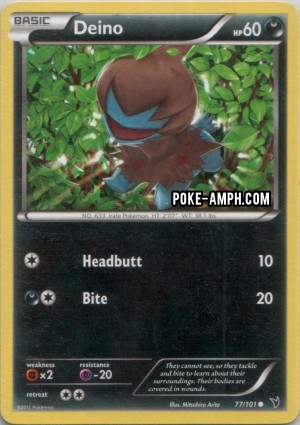 77/101 Deino Noble Victories TCG Scan