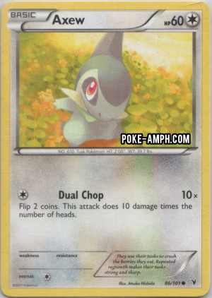 86/101 Axew Noble Victories TCG Scan