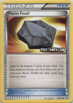 93/101 Plume Fossil Noble Victories TCG Scan